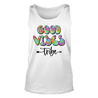 Good Vibes Tribe Colorful Retro Groovy Good Vibes Tank Top | Mazezy