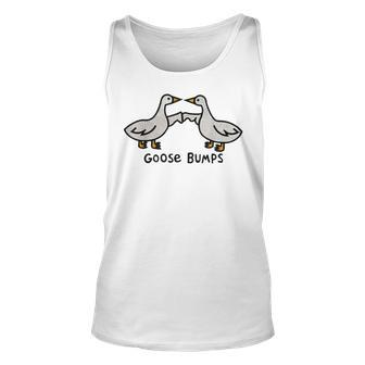 Goose Embroidered Goose Bumps Silly Goose Unisex Tank Top - Seseable