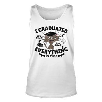 I Graduated Graduate Class 2023 Cat Lovers Graduation Tank Top | Mazezy