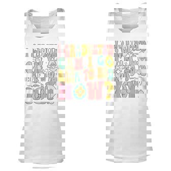 Groovy Retro Graduation I Graduated Can I Go Back To Bed Now Unisex Tank Top - Seseable