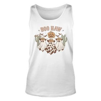 Halloween Ghost Western Cowboy Ghosts Boo Haw Spooky Outfits Tank Top - Seseable