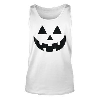 Halloween Jack-O-Lantern Pumpkin Face Tank Top - Monsterry