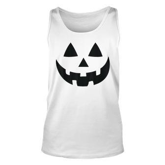 Halloween Jack-O-Lantern Pumpkin Face Tank Top - Thegiftio UK
