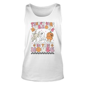 Halloween There's Some Horrors In This House Ghost Pumpkin Tank Top - Monsterry AU