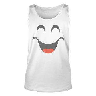Halloween Smiling Emoticon Face Group Costume Unisex Tank Top | Mazezy