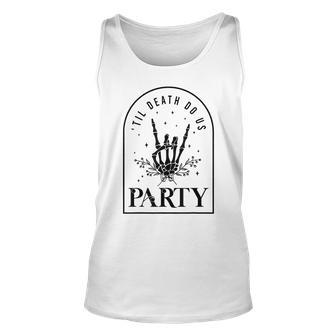 Halloween Til Death Do Us Party Gothic Bachelorette Matching Tank Top - Monsterry CA