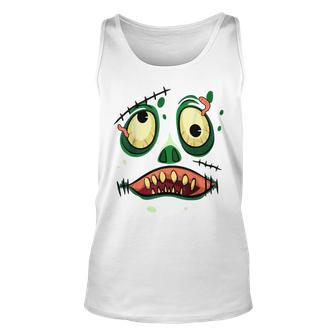 Halloween Zombie Monster Scary Face For Boys Men Unisex Tank Top | Mazezy