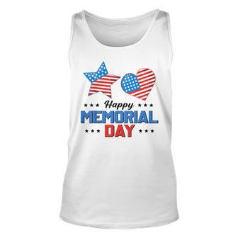 Happy Memorial Day 4Th Of July American Flag Patriotic Unisex Tank Top | Mazezy