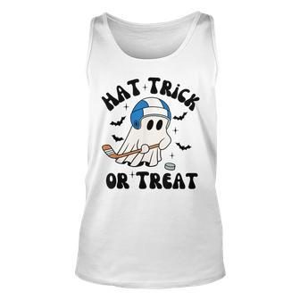 Hat Trick Or Treat Hilarious Hockey Halloween Family Tank Top - Monsterry CA