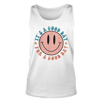 Have A Good Day Retro - Smile Face Aesthetic Unisex Tank Top - Seseable