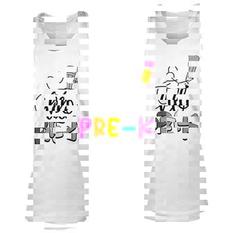 Hello Pre K Squad My First Day Of Pre K Unisex Tank Top - Seseable