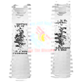Hot Dog Im Just Here For The Wieners 4Th Of July Funny Unisex Tank Top | Mazezy