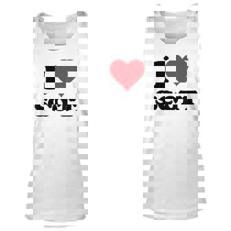 I Heart Scott First Name I Love Personalized Stuff Unisex Tank Top | Mazezy