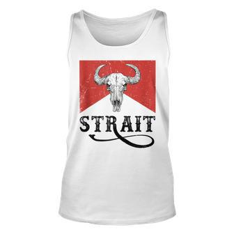 I Love Strait Name Strait Family Strait Western Cowboy Style Unisex Tank Top - Seseable
