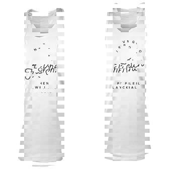 I Never Go To The Kitchen When I Play Pickleball Unisex Tank Top | Mazezy
