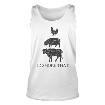 Id Smoke That Barbecue Grilling Bbq Smoker Tank Top | Mazezy