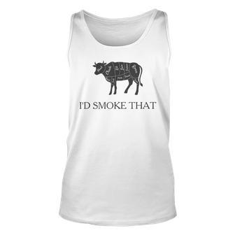 Id Smoke That Barbecue Grilling Bbq Smoker Unisex Tank Top | Mazezy