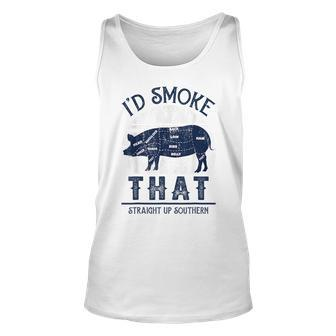 Id Smoke That Straight Up Southern Pig Vintage Unisex Tank Top | Mazezy