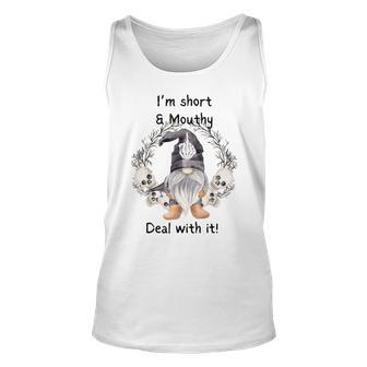 I'm Short Mouthy's Deal Gnome With It Happy Halloween Tank Top - Monsterry DE