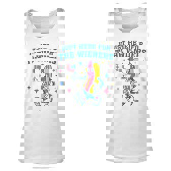 Im Just Here For The Wieners Fourth Of July Funny Unisex Tank Top | Mazezy