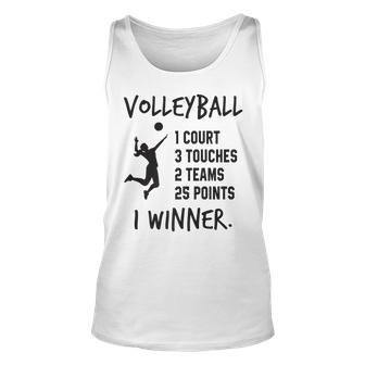 Inspirational Volleyball Definition Sports Lovers Quote Unisex Tank Top | Mazezy