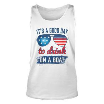 It´S A Good Day To Drink On A Boat Usa Sun Glasses Unisex Tank Top | Mazezy