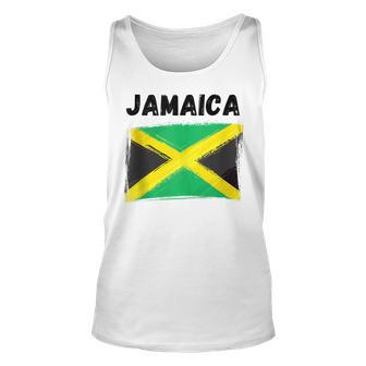 Jamaica Flag Holiday Vintage Grunge Jamaican Flag Unisex Tank Top - Seseable