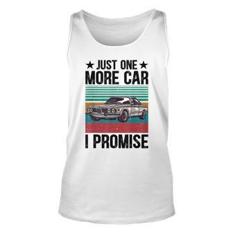 Just One More Car I Promise Vintage Car Lover Mechanic Mechanic Tank Top | Mazezy