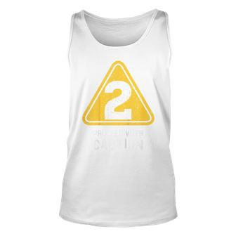 Kids Birthday Boy 2 Two Construction Sign 2Nd Birthday Toddler Tank Top | Mazezy