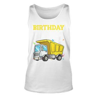 Kids Birthday Boy 2 Two Construction Truck 2Nd Birthday Toddler Tank Top | Mazezy CA