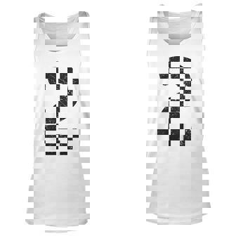 Kids Birthday Boy 2 Two Racing Flag 2Nd Birthday Race Car Toddler Unisex Tank Top - Seseable
