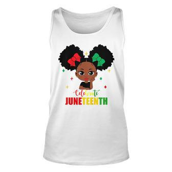 Kids Celebrate Junenth African Black Girl Toddler Girls Kids Tank Top | Mazezy