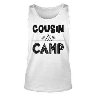 Kids Cousin Camp Family Themed Reunion Unisex Tank Top | Mazezy