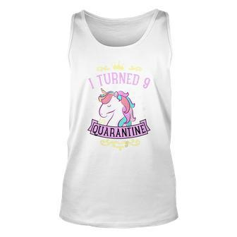 Kids I Turned 9 In Quarantine Video Game Controller Boy Unisex Tank Top | Mazezy