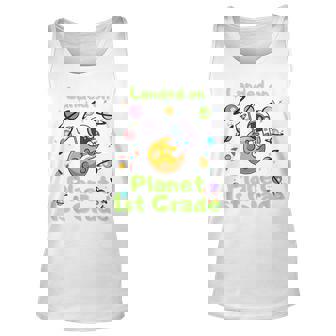 Kids Little Astronaut Starts In School First Grade Here I Come Unisex Tank Top - Thegiftio UK
