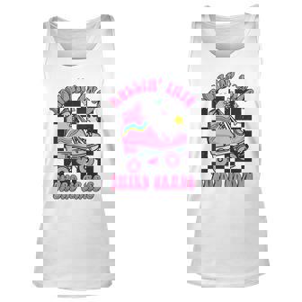 Kids Back To School Skating Rollin Into Third 3Rd Grade 3Rd Grade Tank Top | Mazezy