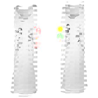 Kids Three-I-E-I-O Birthday Party Supplies 3 Year Old Boy Girl Tank Top | Mazezy
