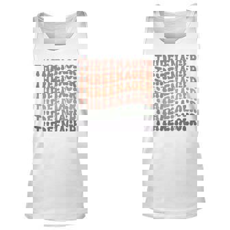 Kids Kids Threenager Groovy 3Rd Birthday Girl Boy Cute Bday Tank Top | Mazezy