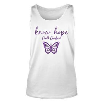 Know Hope North Carolina 3 Banners Unisex Tank Top - Seseable