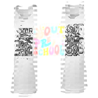Last Day Of School Peace Out Preschool Prek Graduation Unisex Tank Top | Mazezy