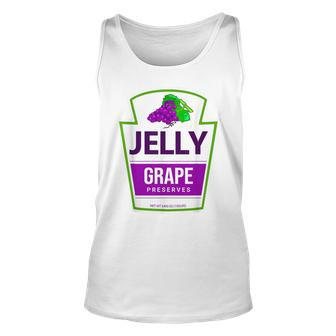 Lazy Costume Grape Jelly Jar For Halloween Tank Top - Seseable