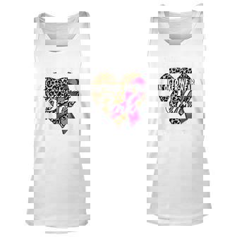 Leopard Heart And Pink Ribbon Breast Cancer Awareness Month Tank Top | Mazezy