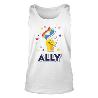 Lgbtq Ally Proud Ally Gay Pride Unisex Tank Top - Seseable