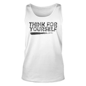 Libertarian Think For Yourself - Free Speech Liberty Unisex Tank Top | Mazezy AU