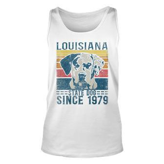 Louisiana Catahoula Leopard Dog Us State Dog Fan Lover Retro Tank Top | Mazezy
