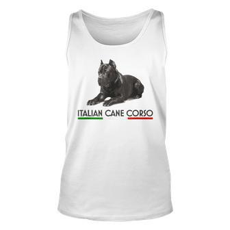 Love Italian Cane Corso Best Dog Ever Unisex Tank Top | Mazezy