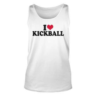 I Love Kickball Tank Top | Mazezy