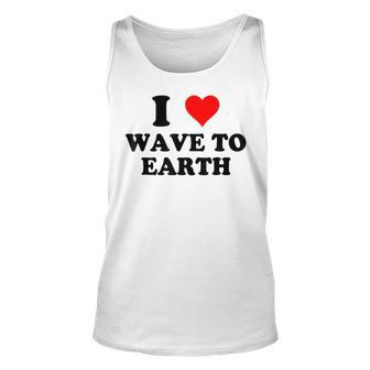 I Love Wave To Earth I Heart Wave To Earth Red Heart Tank Top | Mazezy