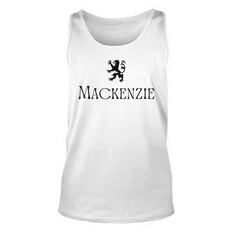 Mackenzie Clan Scottish Family Name Scotland Heraldry Unisex Tank Top | Mazezy