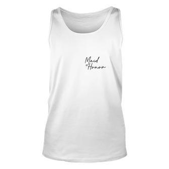 Maid Of Honor Gifts For Wedding Day Proposal Matron Of Honor Unisex Tank Top - Monsterry